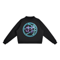 Women’s  Fleece Mock-Neck Crew Sweatshirt