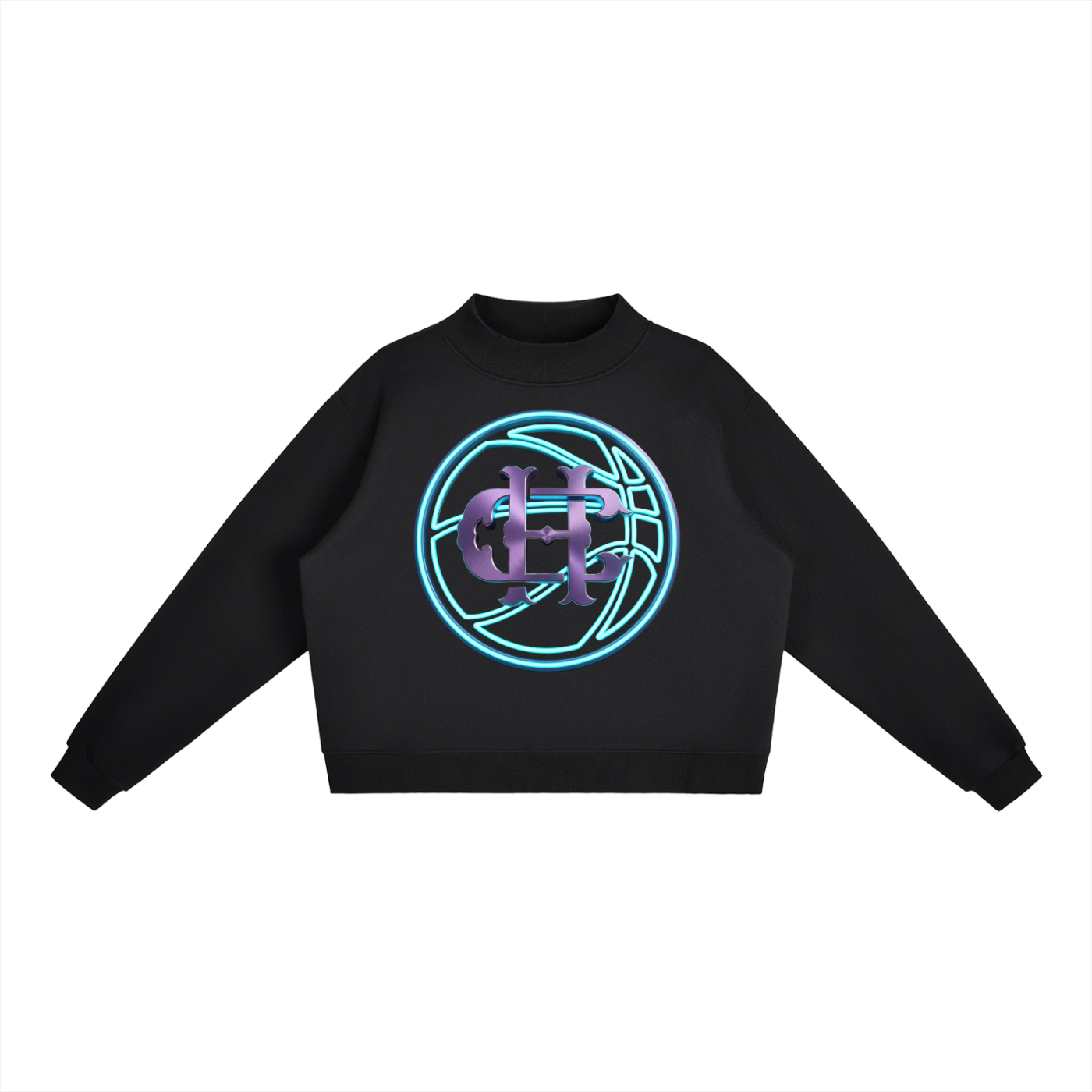 Women’s  Fleece Mock-Neck Crew Sweatshirt