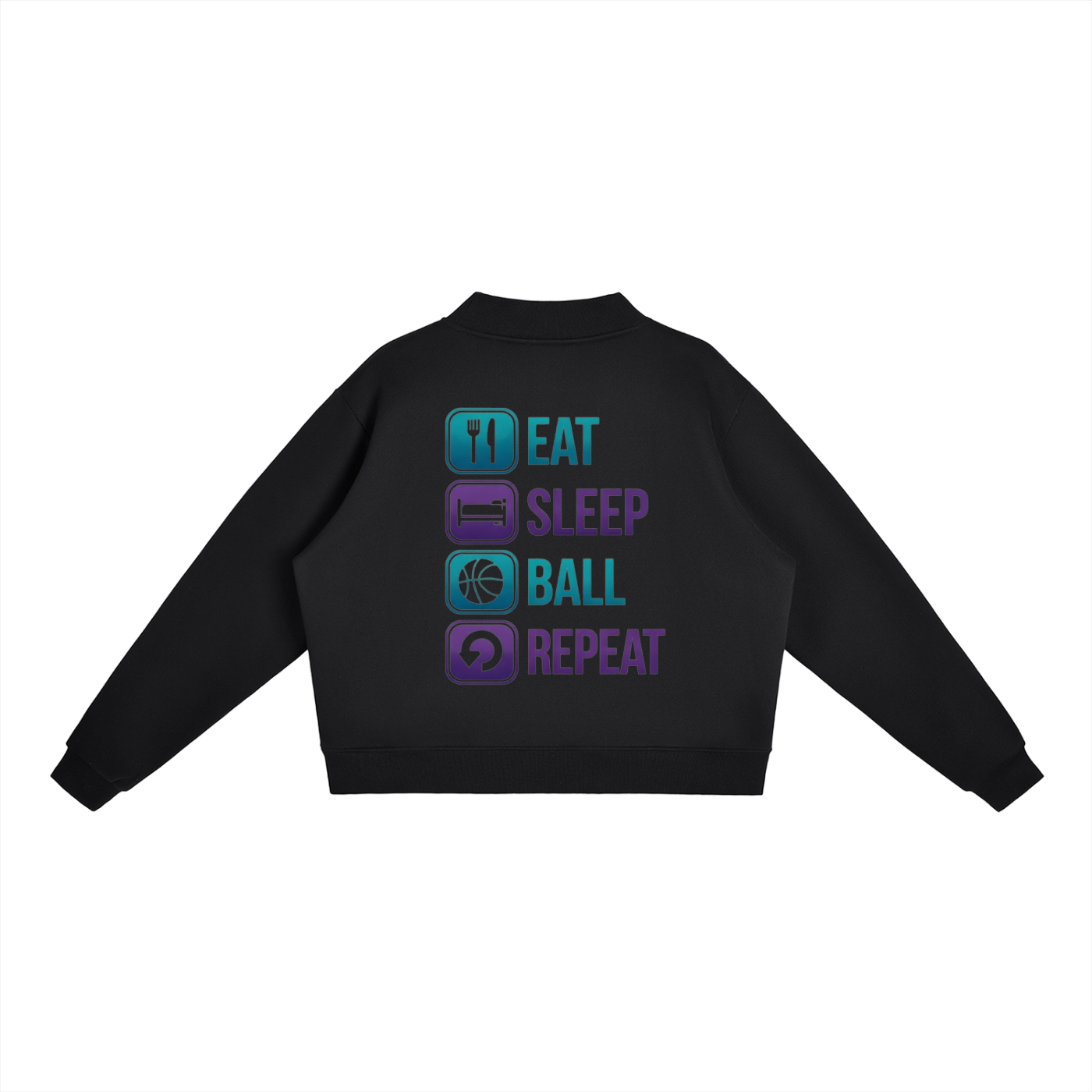 Women’s  Fleece Mock-Neck Crew Sweatshirt