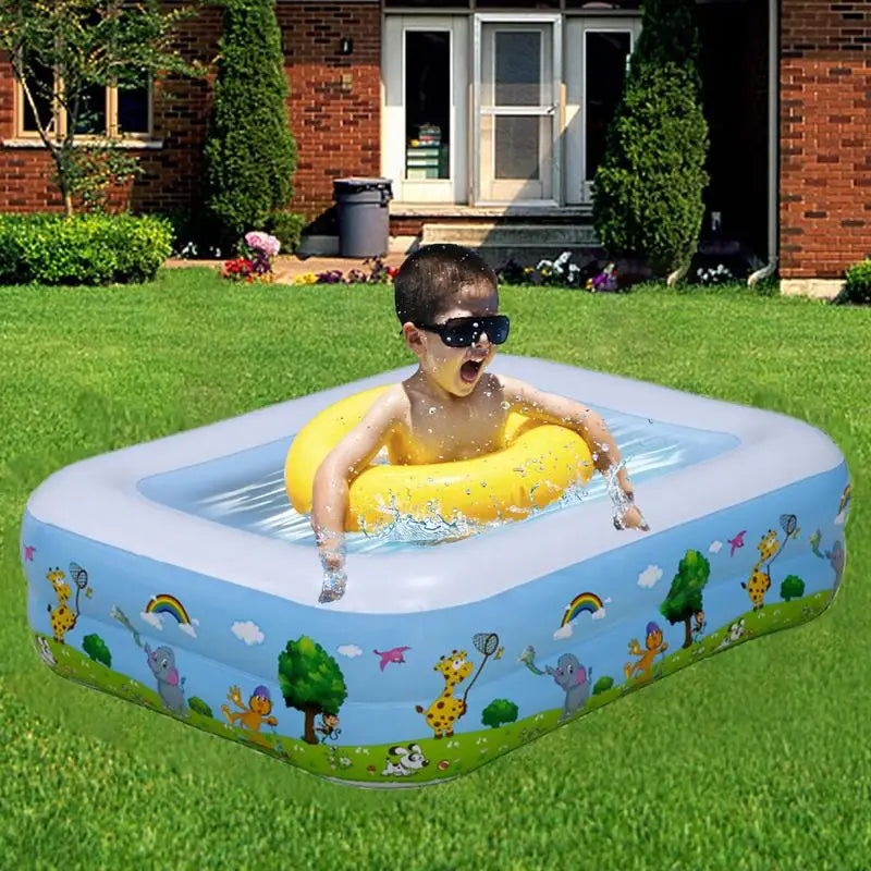1.2m x 1.5m Blue Inflatable Pool for Toddlers