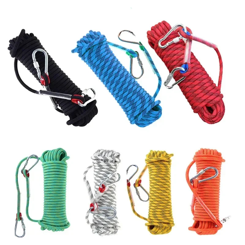 12mm Static Climbing Rope for Rock Climbing, Rappelling, and Tree Work