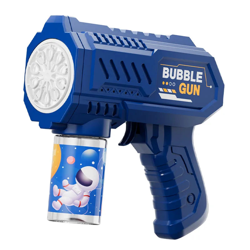10-Launcher Automatic Bubble Gun with LED Lights