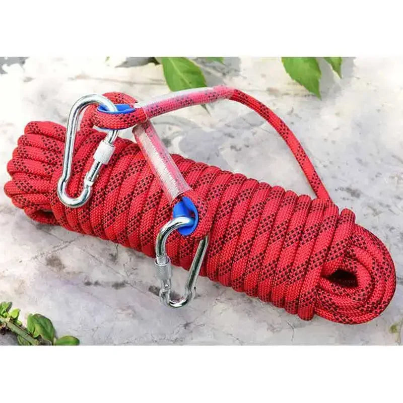 12mm Static Climbing Rope for Rock Climbing, Rappelling, and Tree Work