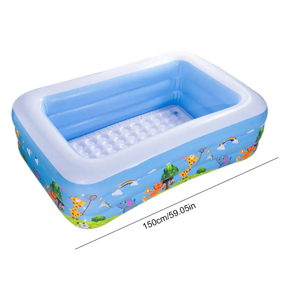 1.2m x 1.5m Blue Inflatable Pool for Toddlers